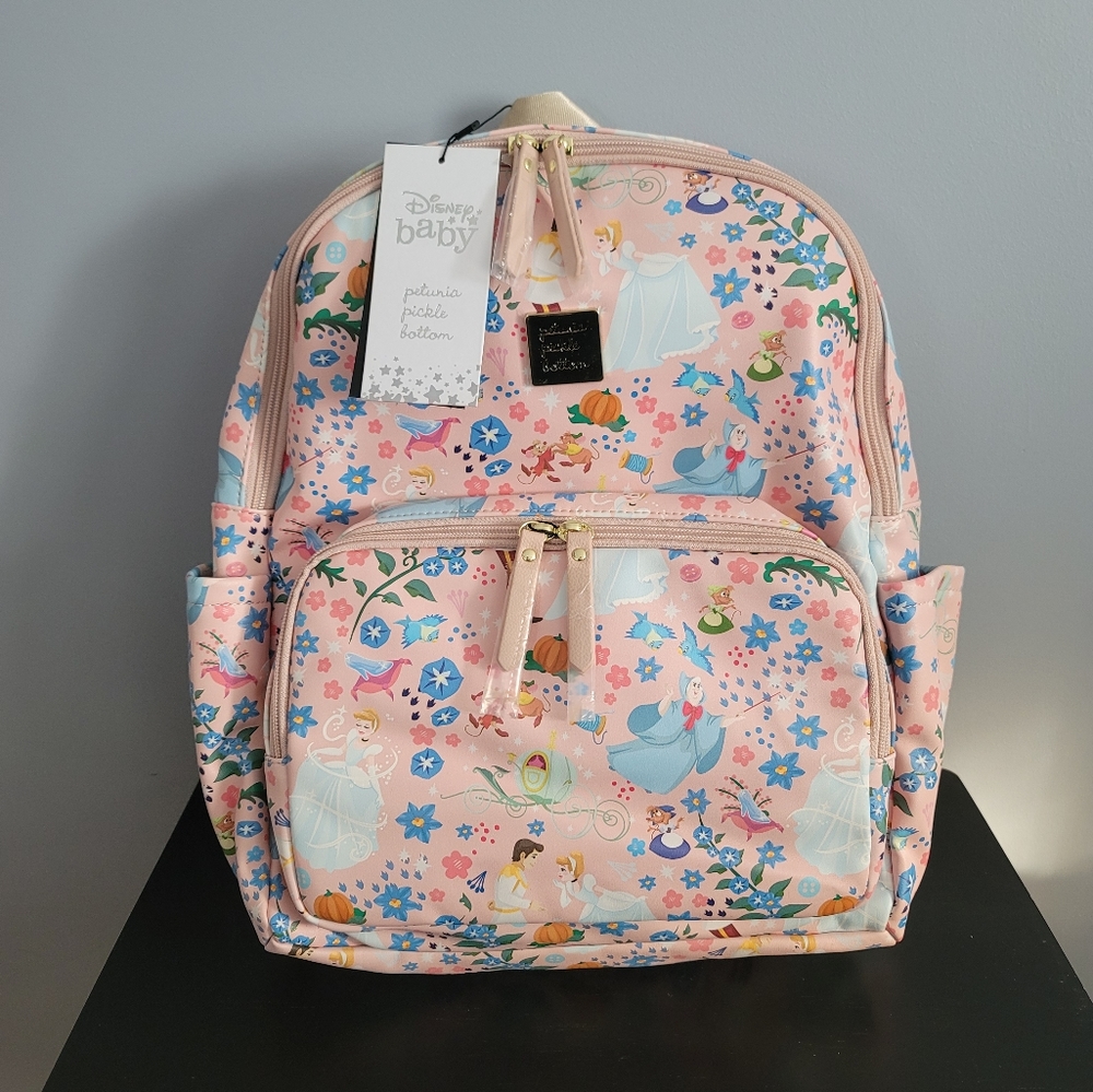 NWT Disney Baby X Petunia Pickle Bottom Cinderella District Backpack/Diaper Bag